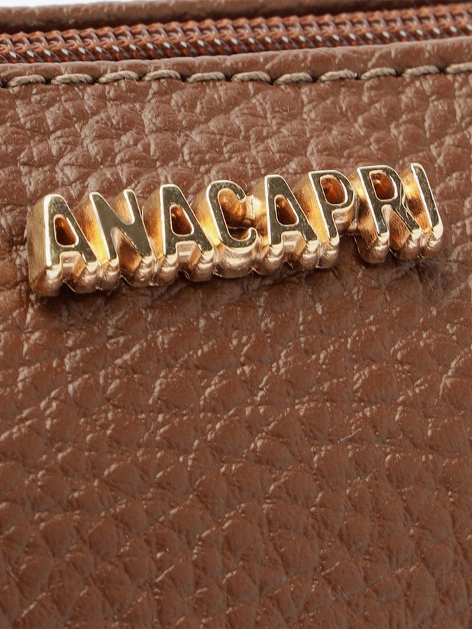 Bolsa Tiracolo Média Snake Marrom | Anacapri