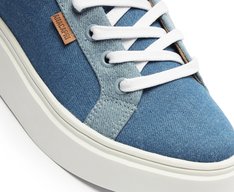 Tênis Sola Alta Jeans Azul