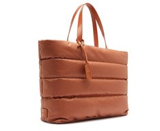 Bolsa Shopping Grande Nylon Fluffy Marrom