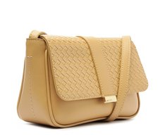 Bolsa Tiracolo Média Tressê Veneta Bege