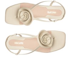 Rasteira Slim Flor Branca