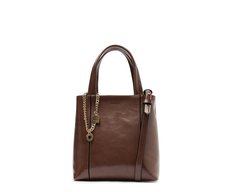 Bolsa Tote Média Madri Chaveiro Marrom
