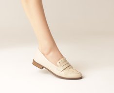 Mocassim Pala Tachas Bege