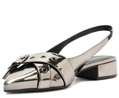 Sapatilha Slingback Mônica Prateada