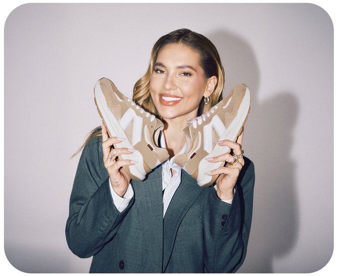 Tênis Sporty Mia Marrom e Branco