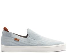 Tênis Slip On Knit Riscado Azul