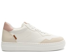 Tênis de Amarrar Nati Branco e  Rosa