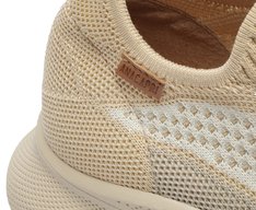 Tênis Knit Sporty Sola alta Bege