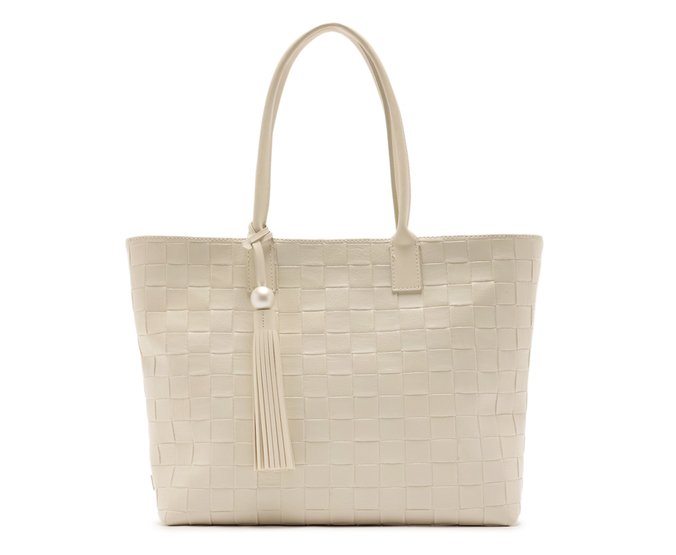 Bolsa Shopping Grande Trama Branca
