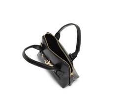 Bolsa Tote Pequena Detalhe Gancho Preto