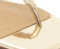 Sandália Slim Specchio Dourada