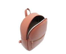 Mochila Média Zíper Frontal Rosa