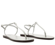 Sandália Slim Monocolor Prata