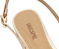 Sapatilha Slingback Perfuros Dourada