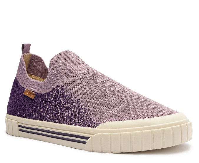 Tênis Slip On Knit Degradê Roxo