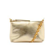 Bolsa Tiracolo Pequena Corrente Dourada