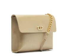 Bolsa Tiracolo Pequena Minimal Dourada