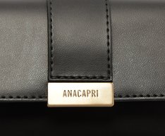 Bolsa Tiracolo Pequena Estruturada Preta
