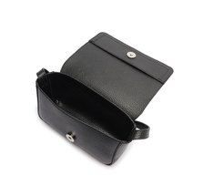 Bolsa Tiracolo Pequena Retangular Minimal Preta