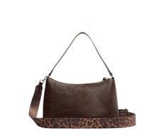 Bolsa Tiracolo Média Lux Marrom