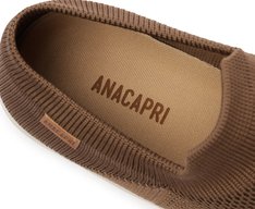 Tênis Slip On Knit Mono Vermelho Marrom