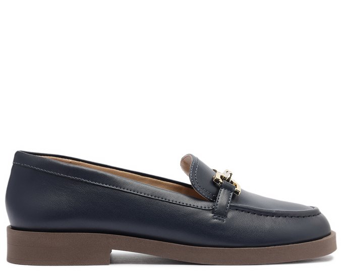Mocassim Classico Bridão Azul