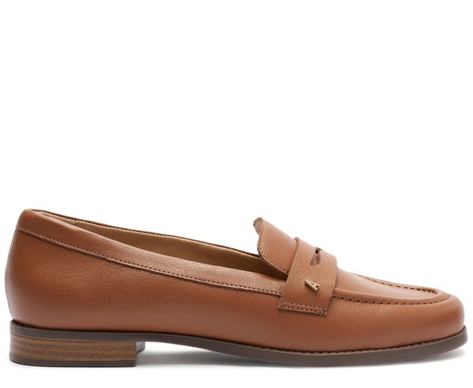 Mocassim Com Pala Aplicação A Marrom