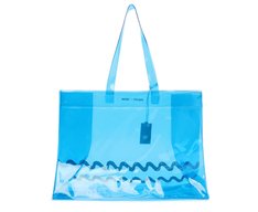 Bolsa Shopping Grande Translúcida Sundown Azul