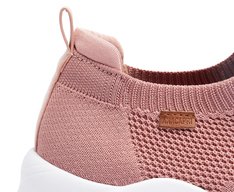 Tênis Slip On Streech Jogging Knit Rosa