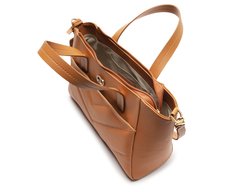 Bolsa Tote Grande Matelassê Zig Marrom