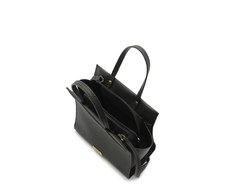 Bolsa Tote Média Croco Preta