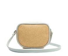 Bolsa Tiracolo Média Raffia Com Lenço Azul