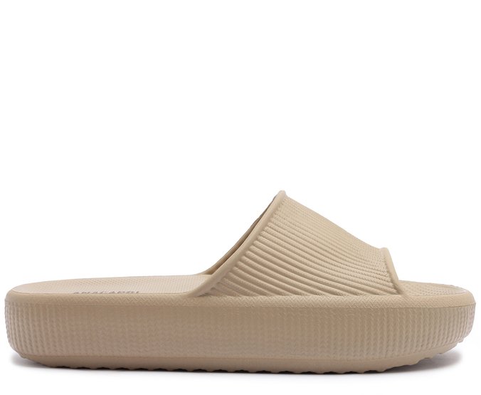 Chinelo Nuvem Texturizado Injetado Bege