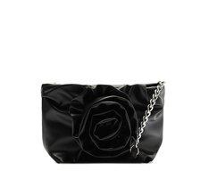 Bolsa Tiracolo Pequena Flor Preta