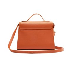 Bolsa Tiracolo Média Corrente Acrílica Marmorizada Laranja