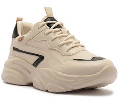Tênis Branco Chunky Monocromático Bege e Preto