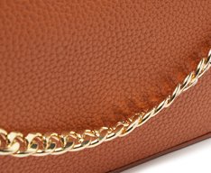 Bolsa Tiracolo Pequena Corrente Marrom