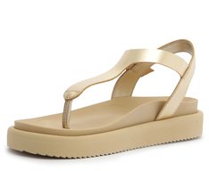 Papete Slim Couro Dourada