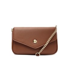 Bolsa Tiracolo Pequena Minimalista Marrom