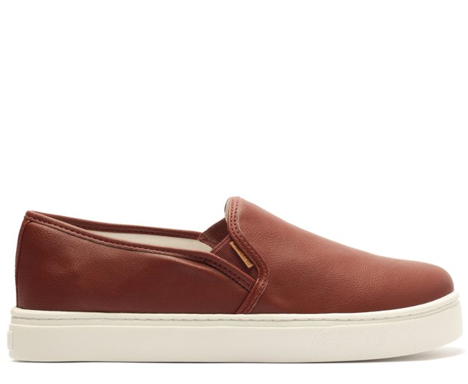 Tênis Slip On Sola Alta Liso Roxo