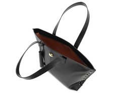 Bolsa Shopping Grande Tachas Preta