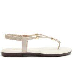 Sandália Slim Elástico Comfy Branca