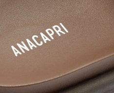 Papete Tira H Adorno Couro Marrom