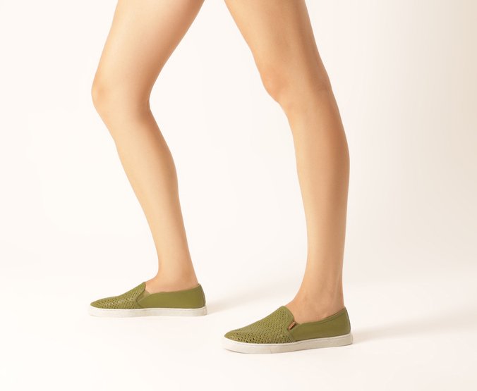Tênis Slip On Ana Verde