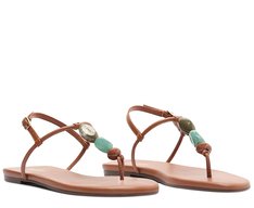 Rasteira Slim Pedrarias Marrom Cinnamon