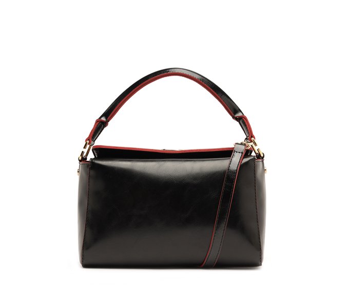 Bolsa Tiracolo Média Quadrada Preta