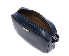 Bolsa Tiracolo Média Retangular Minimal Azul