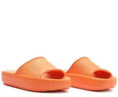 Chinelo Nuvem Texturizado Injetado Laranja