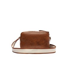 Bolsa Tiracolo Pequena Duetto Marrom