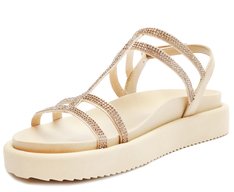 Papete Gladiadora Anatômica Glam Bege
